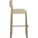 Bayard 40.5 inch Antique Brass / Napa Beige / Santa Cruz Oatmeal Barstool